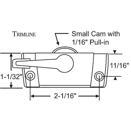 Strybuc Sash Lock White 50-385-3